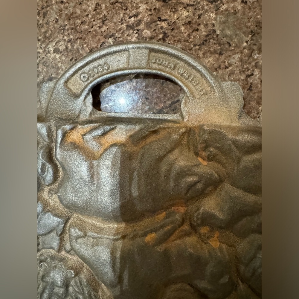 John Wright Cast Iron Animal Puzzle Cookie 🍪 Mold Vintage - Picture 7 of 8